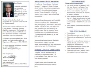 Senior Circuit Breaker Tax Credit | State Representative Dave Rogers